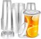 50 Set Clear Plastic Cups with Lids, Disposable Iced Coffee Cups, Disposable Cups with Lids for Party, Cold Drinks, Iced Coffee, Milkshakes, Smoothie Cups